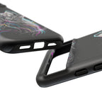 Wolf Galaxy Tough Google Pixel Phone Case | Colorful Howling Wolf Space Design