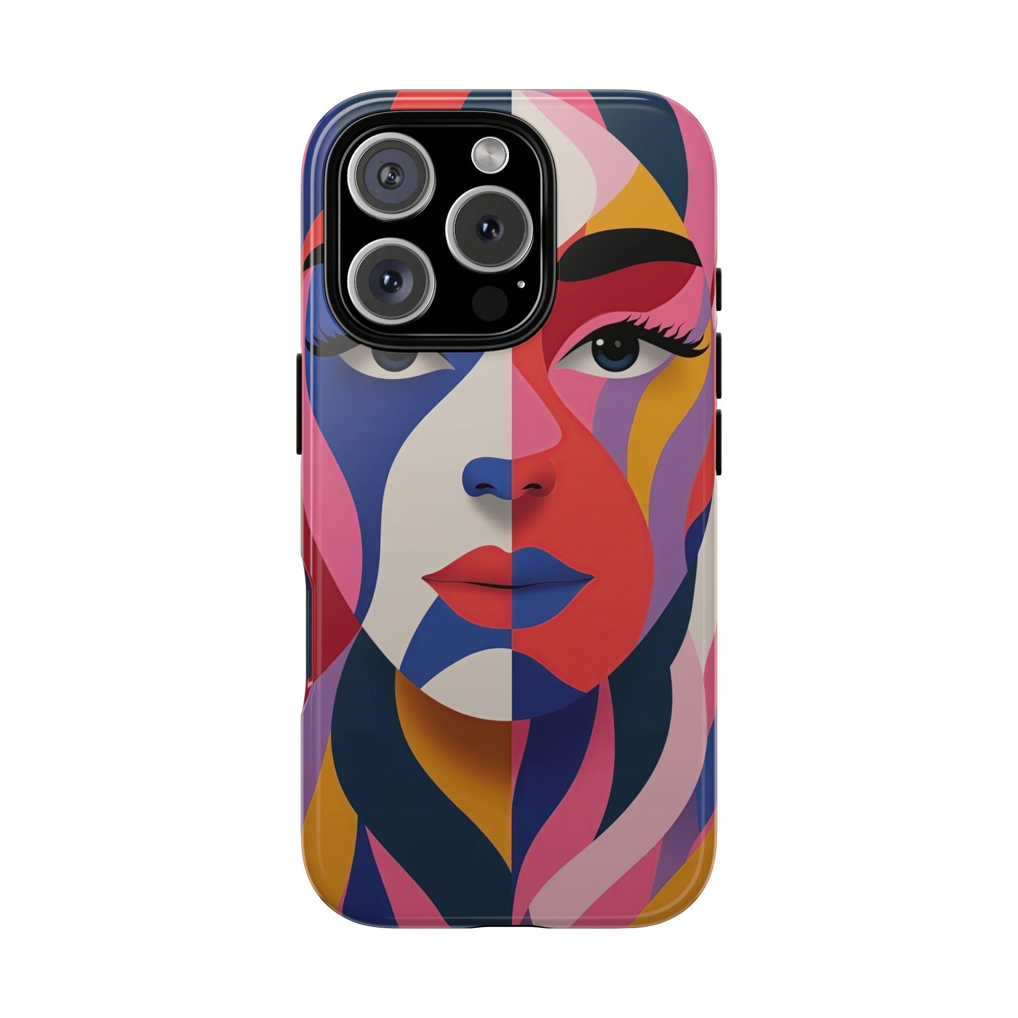 Abstract Colourful Face iPhone Case | Vibrant Pop Art