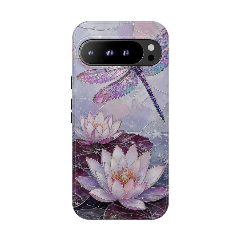 Dragonfly Google Pixel Phone Case | Lotus Flower Phone Case