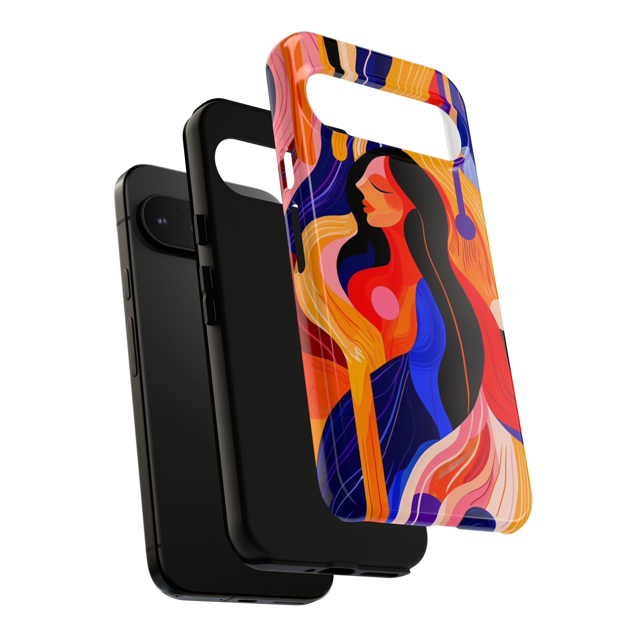 Abstract Colourful Woman Google Pixel Tough Case | Vibrant Artistic
