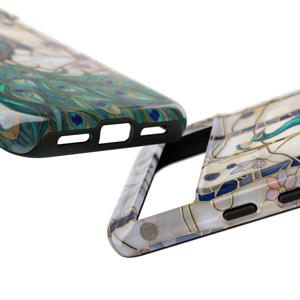 Peacock Stained Glass Google Pixel Case