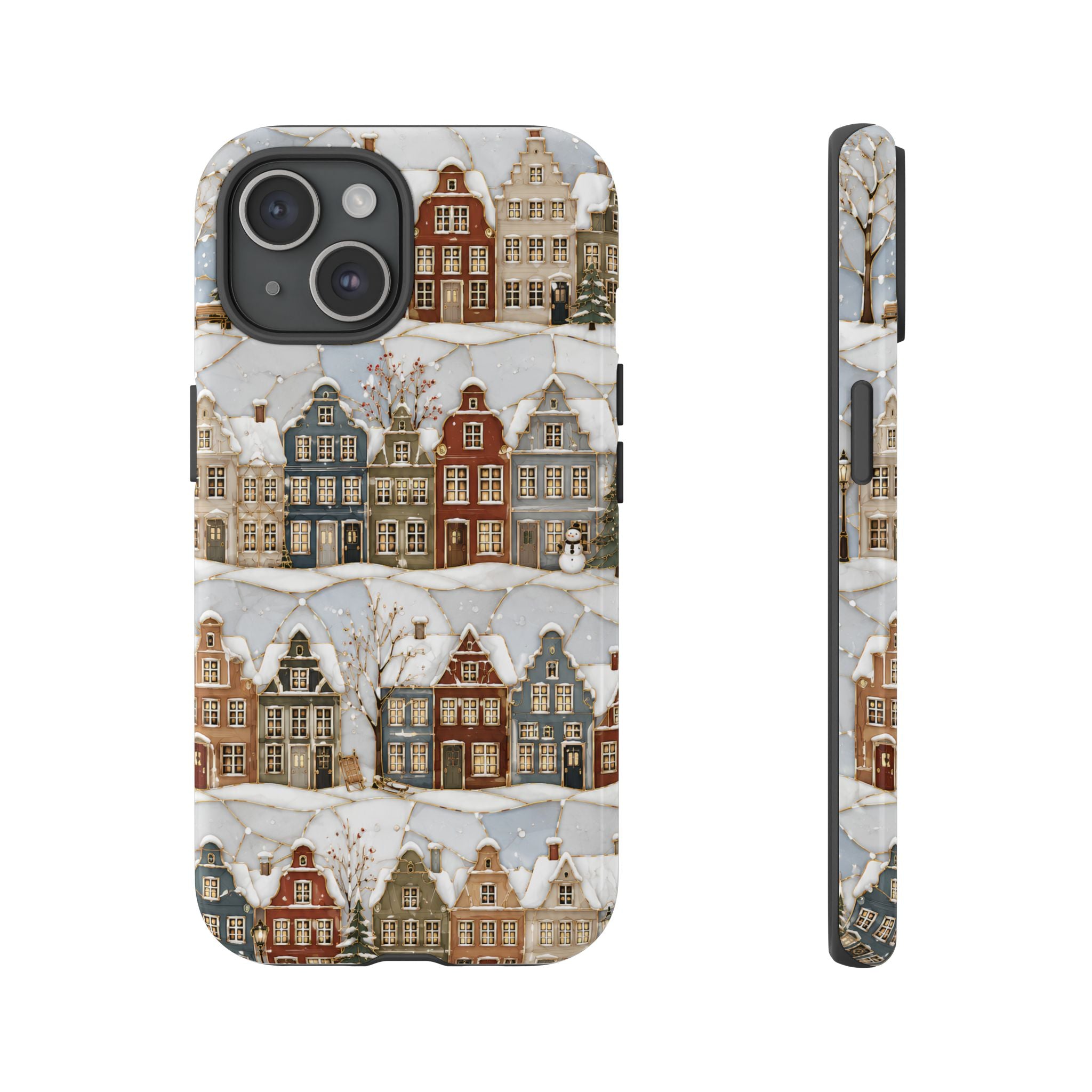 Winter Village iPhone Case | Snowy Town iPhone Case