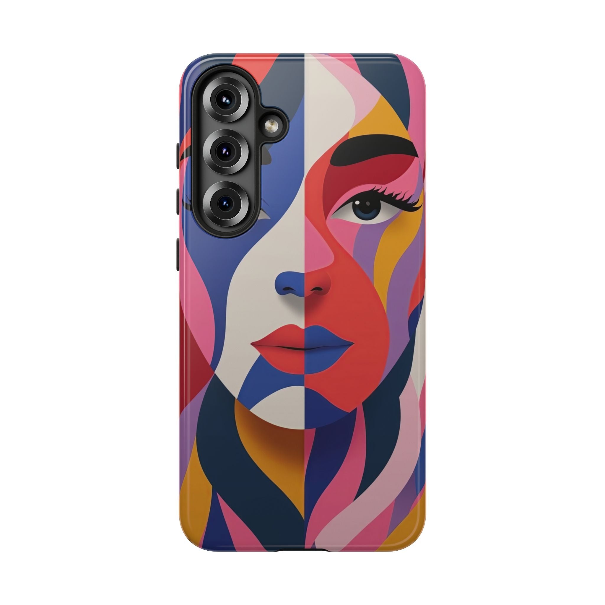 Abstract Colourful Face Samsung Galaxy Case | Vibrant Pop Art