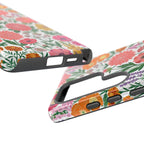 Floral Tough Samsung Galaxy Phone Case | Colorful Garden Print Protective Cover