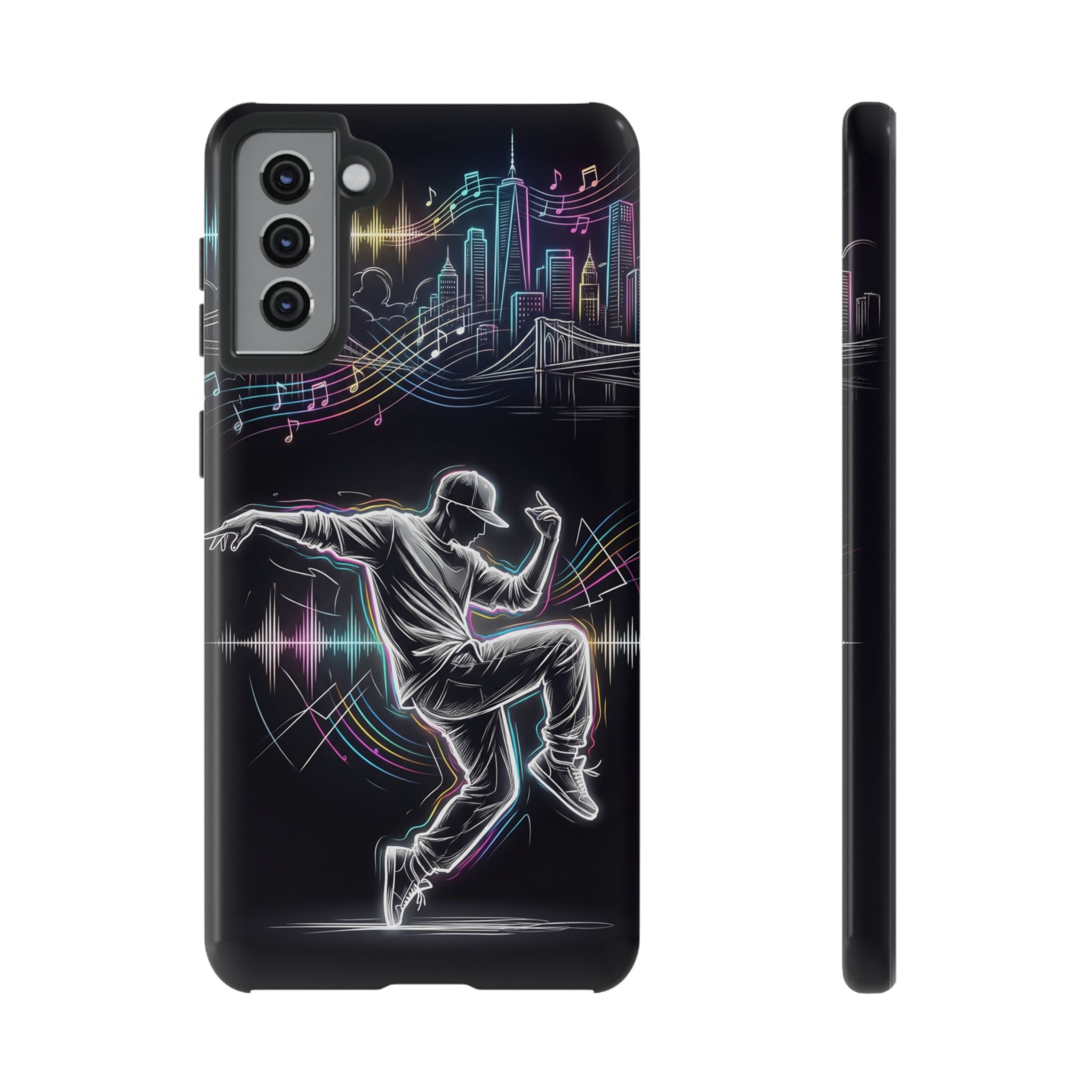 Dancer Neon Skyline Samsung Galaxy Phone Case