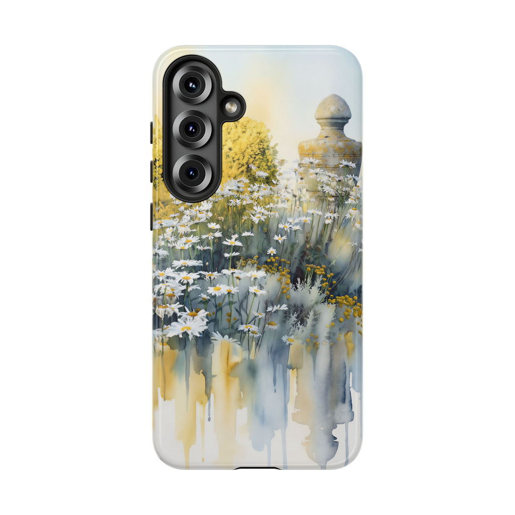Watercolor Floral Daisy Garden Samsung Galaxy Phone Case