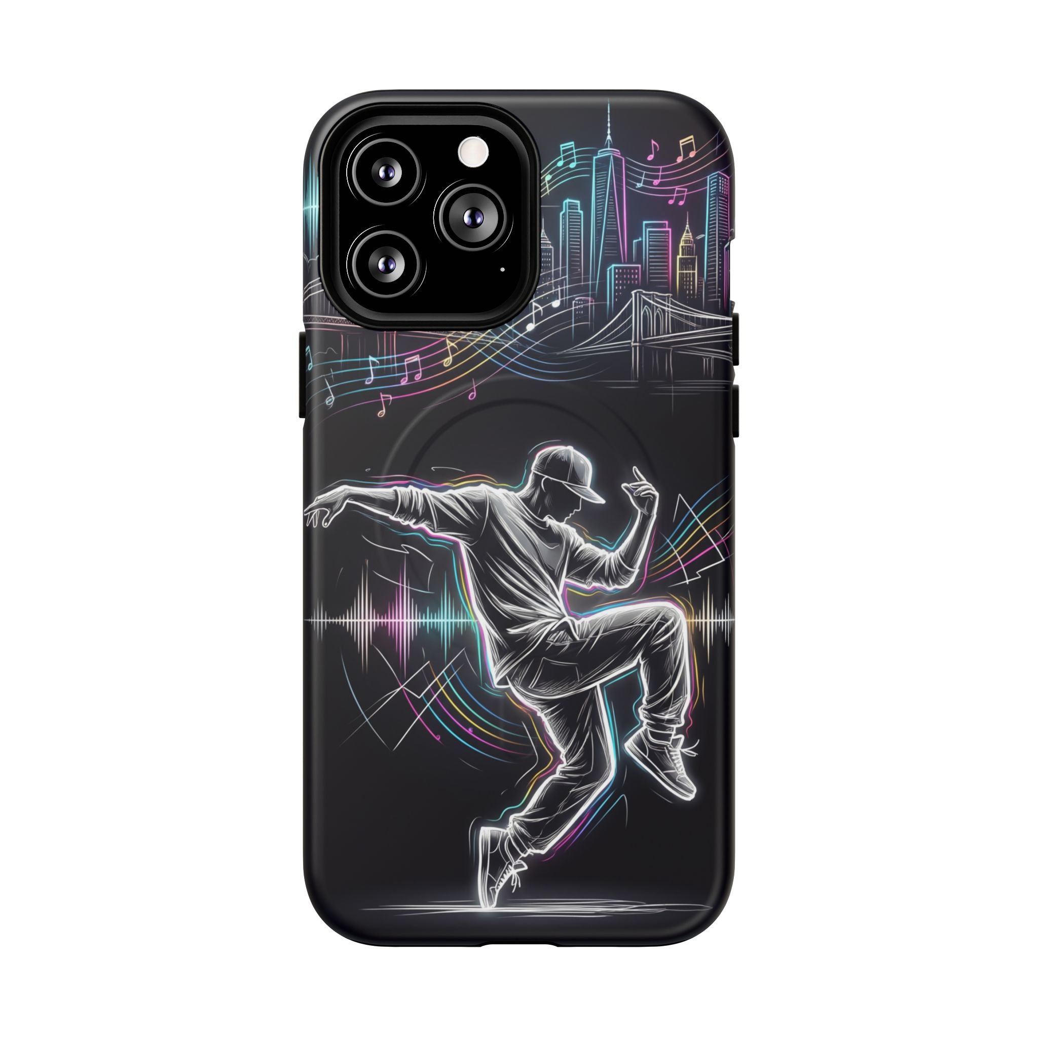 Dancer Neon Skyline MagSafe iPhone Case