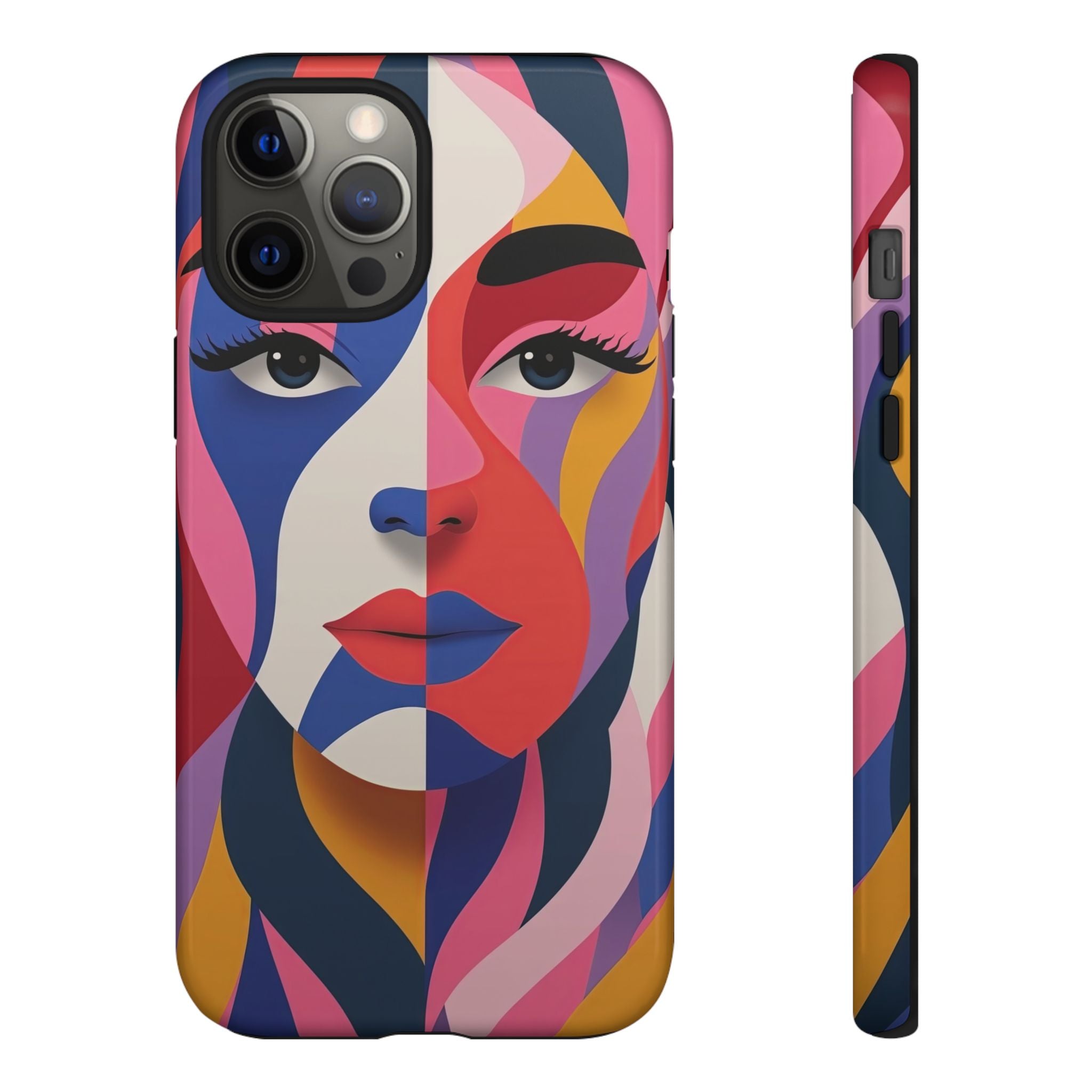 Abstract Colourful Face iPhone Case | Vibrant Pop Art