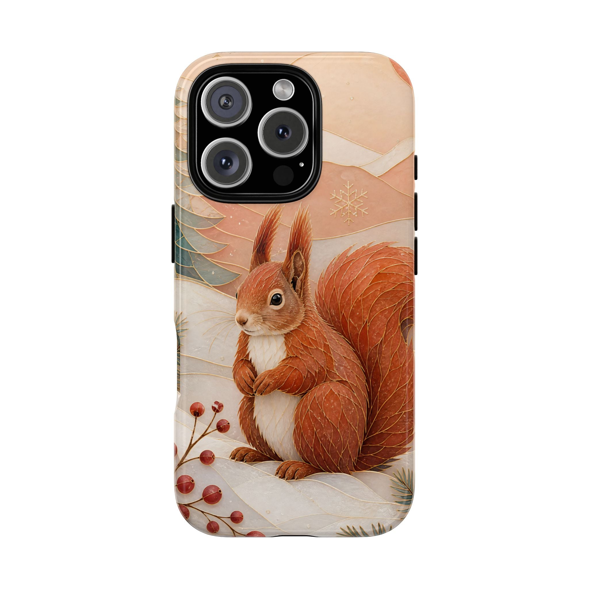 Winter Squirrel iPhone Case | Woodland Animal iPhone Case