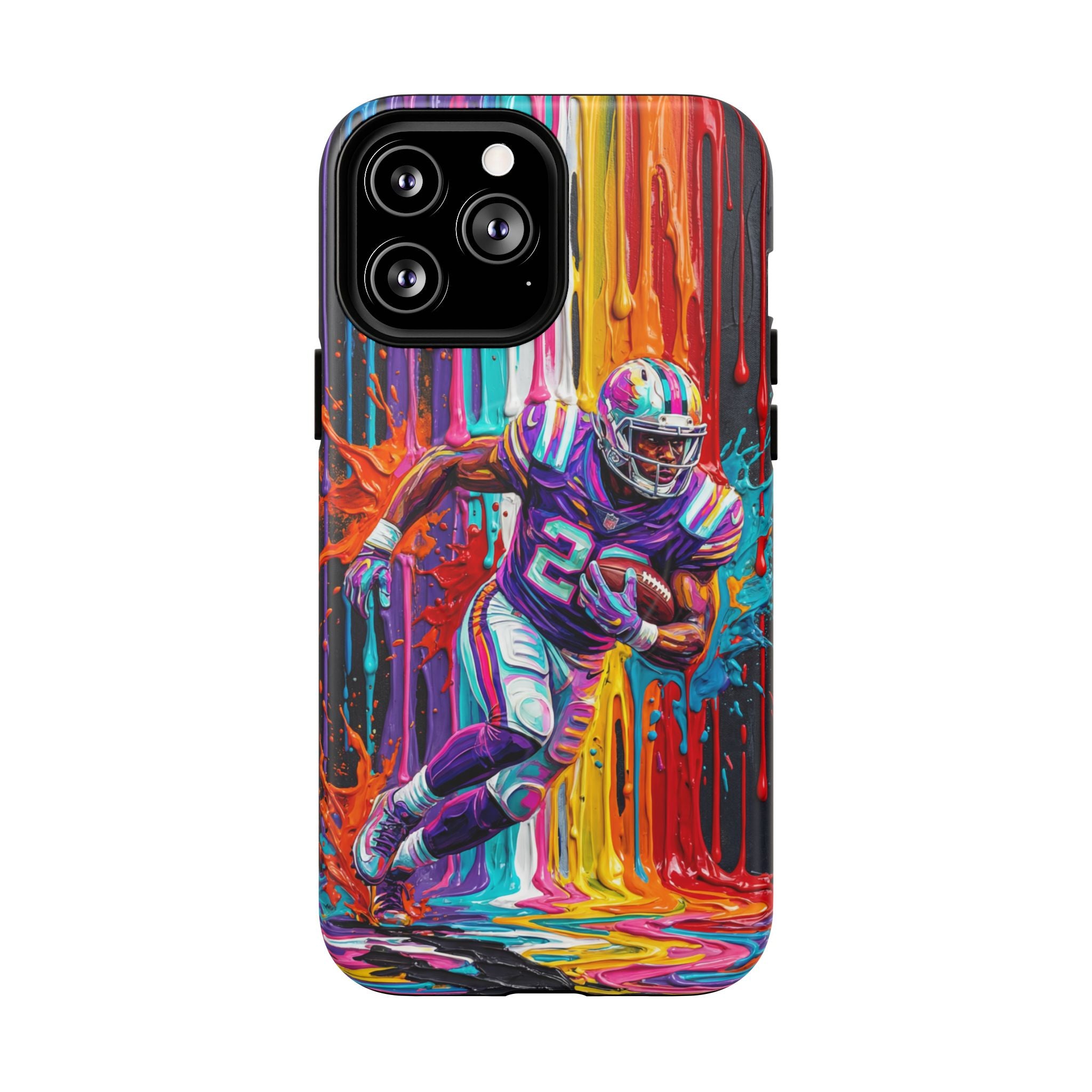 Vibrant American Football Runner MagSafe iPhone Case