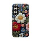 Floral Embroidered Garden Samsung Galaxy Case