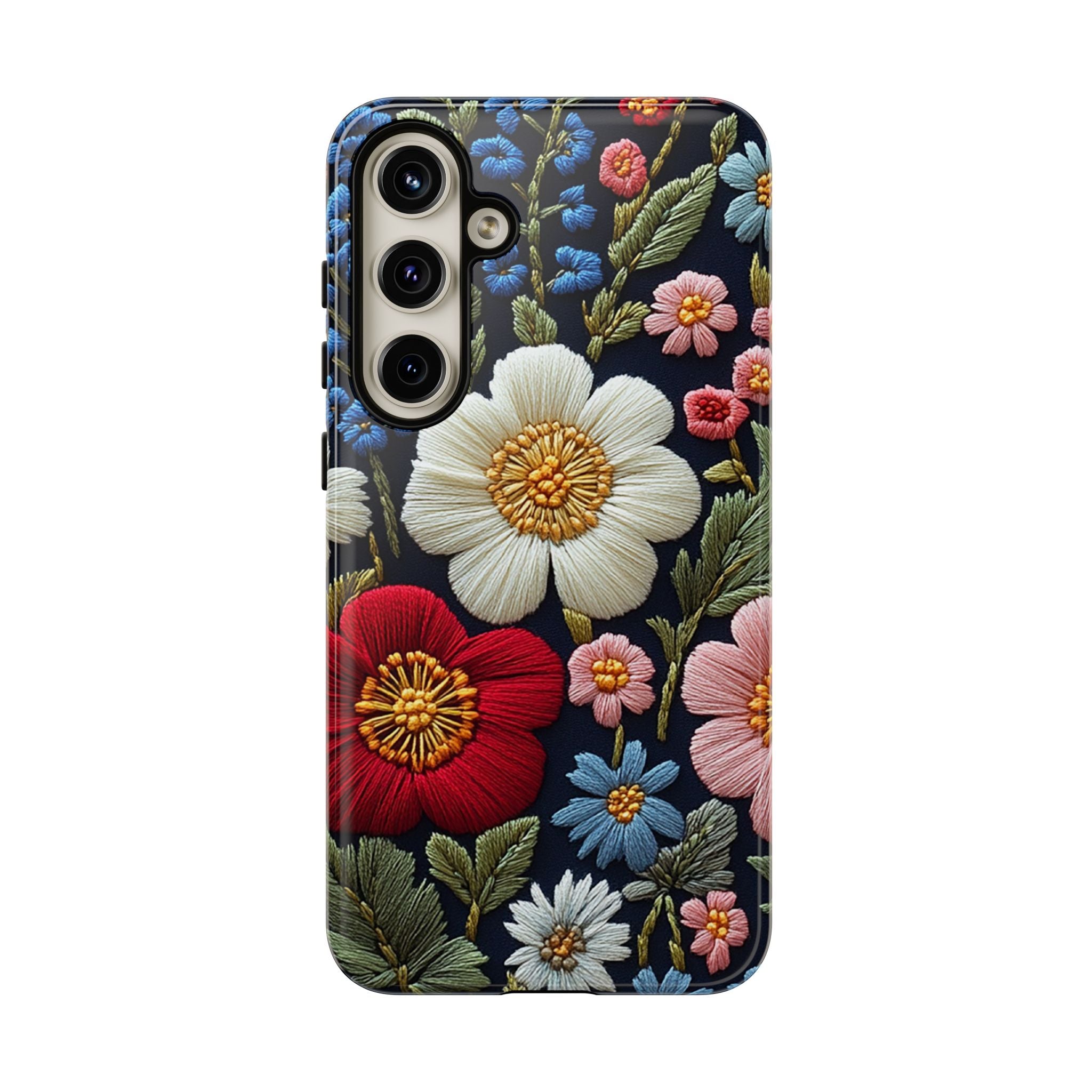 Floral Embroidered Garden Samsung Galaxy Case