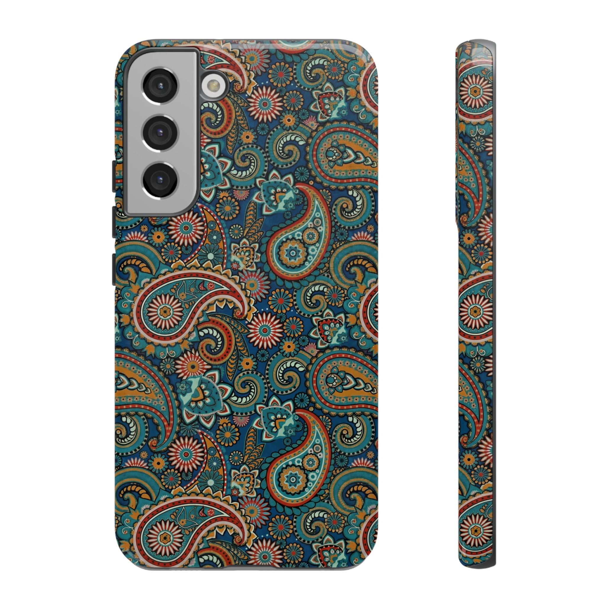 Batik Vibrant Paisley Protective Tough Samsung Galaxy Case