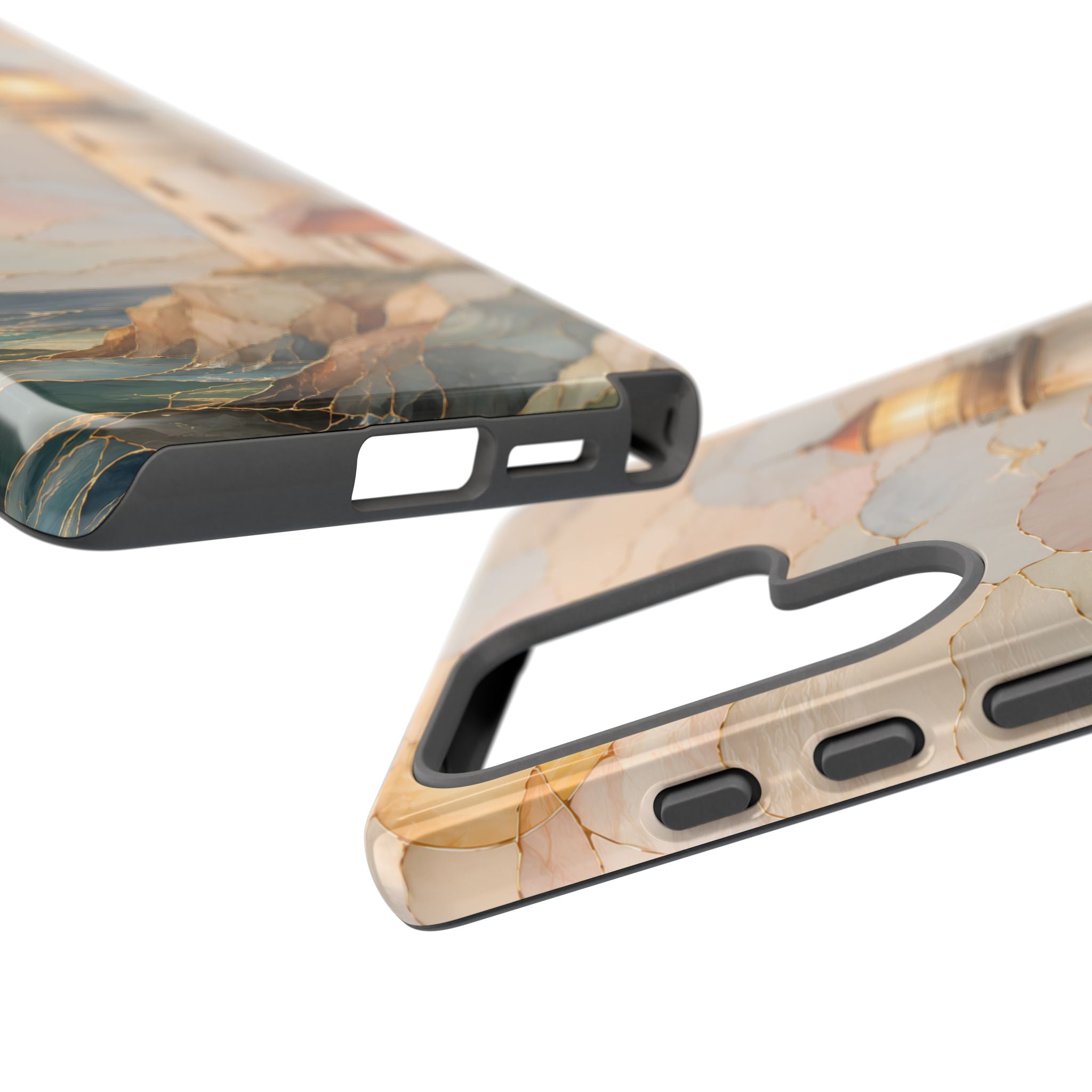 Lighthouse Samsung Galaxy Phone Case | Coastal Stained Glass Phone Case