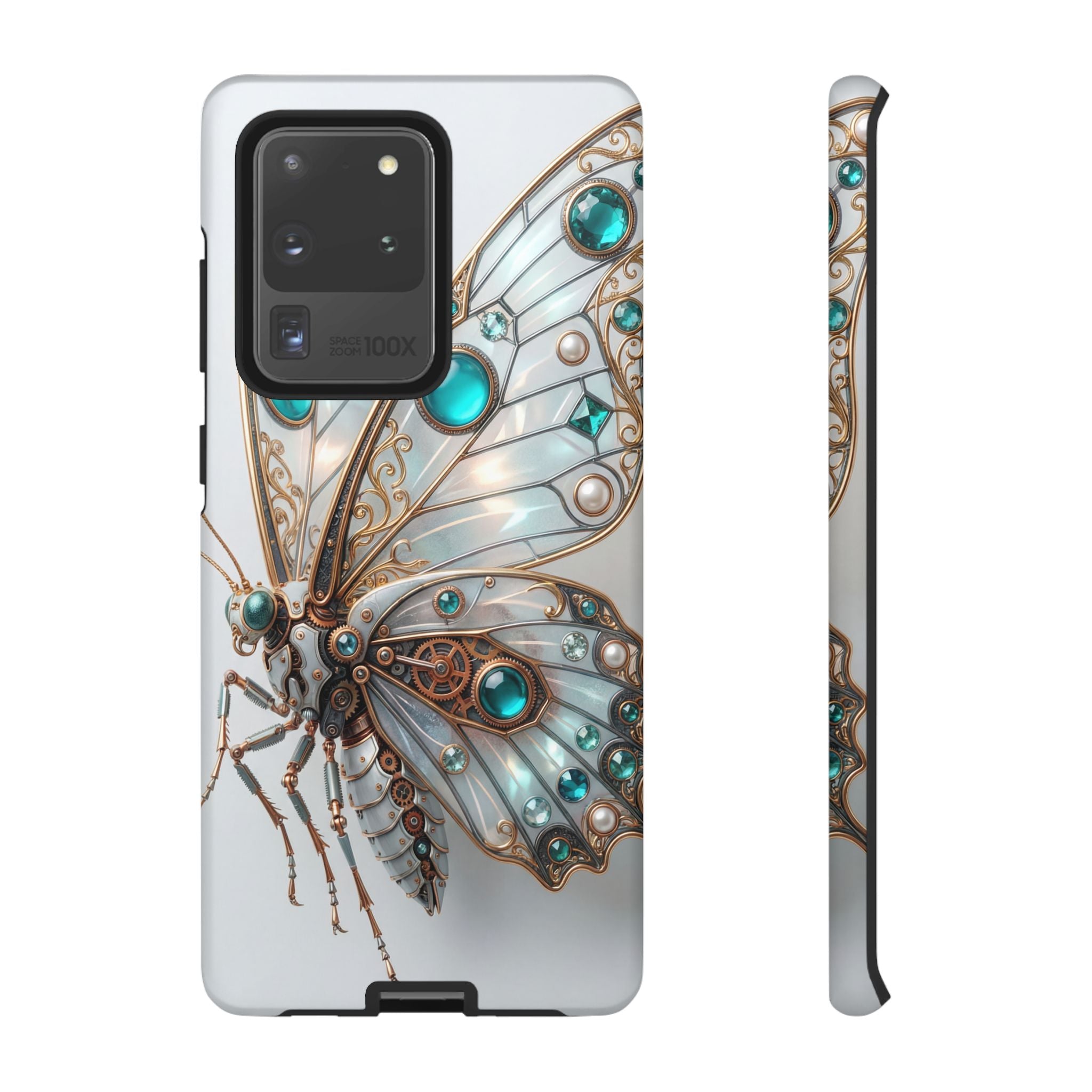 Butterfly Gem Phone Case — Steampunk Teal Jewel Samsung Galaxy Case