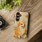 Corgi Samsung Galaxy Phone Case | Stained Glass Dog Phone Case