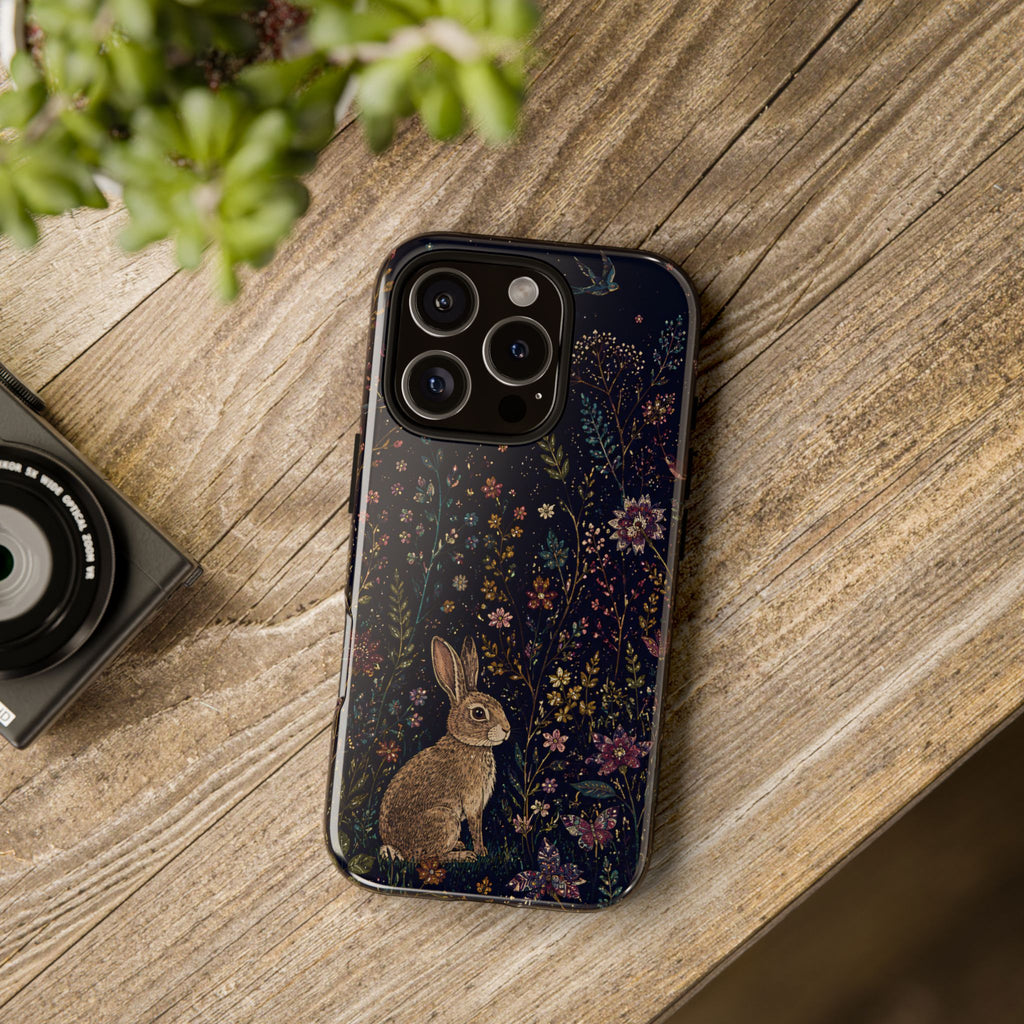 Rabbit iPhone Case | Woodland Bunny Art Cover