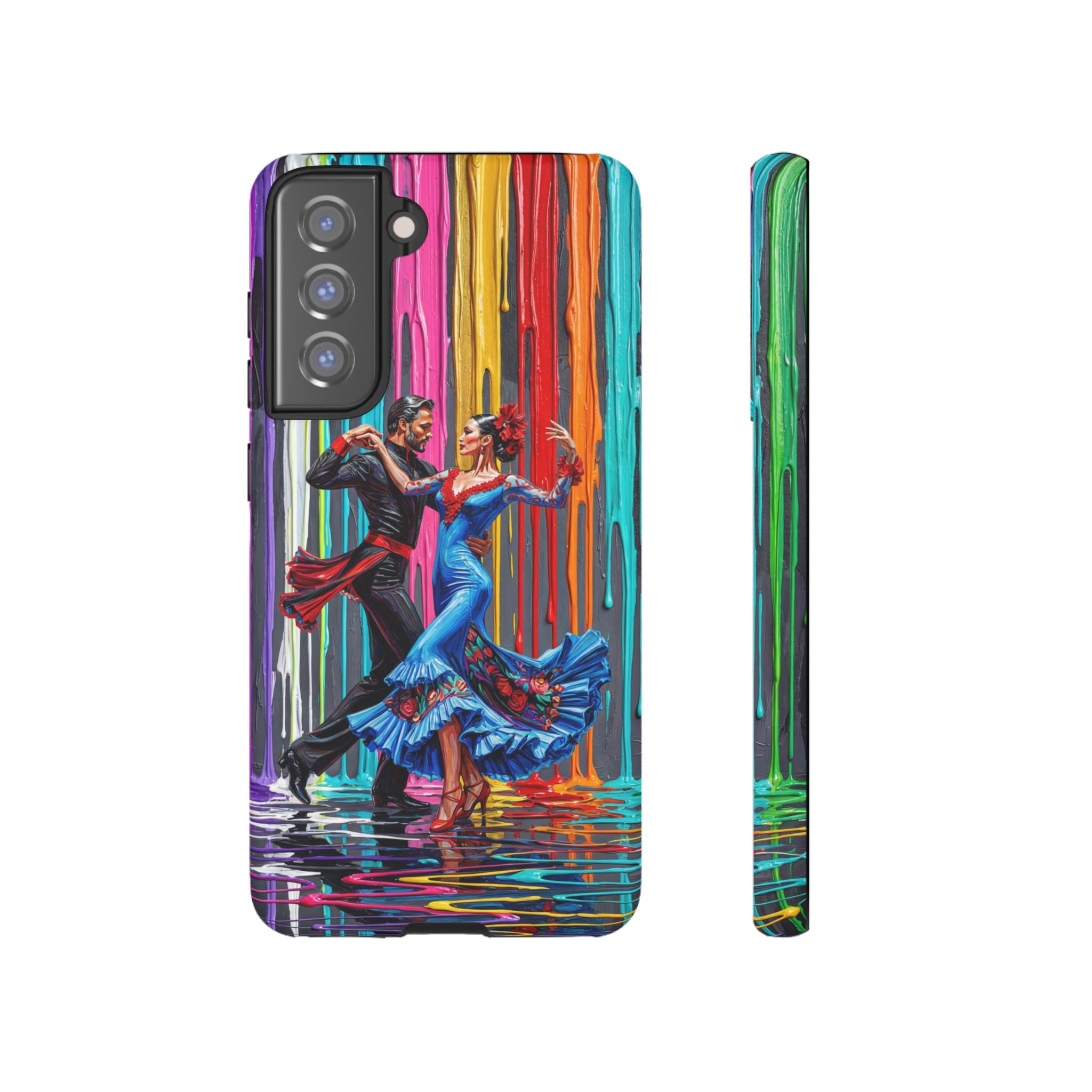 Colorful Tango Samsung Galaxy Phone Case | Vibrant Dancing Couple Art Protection