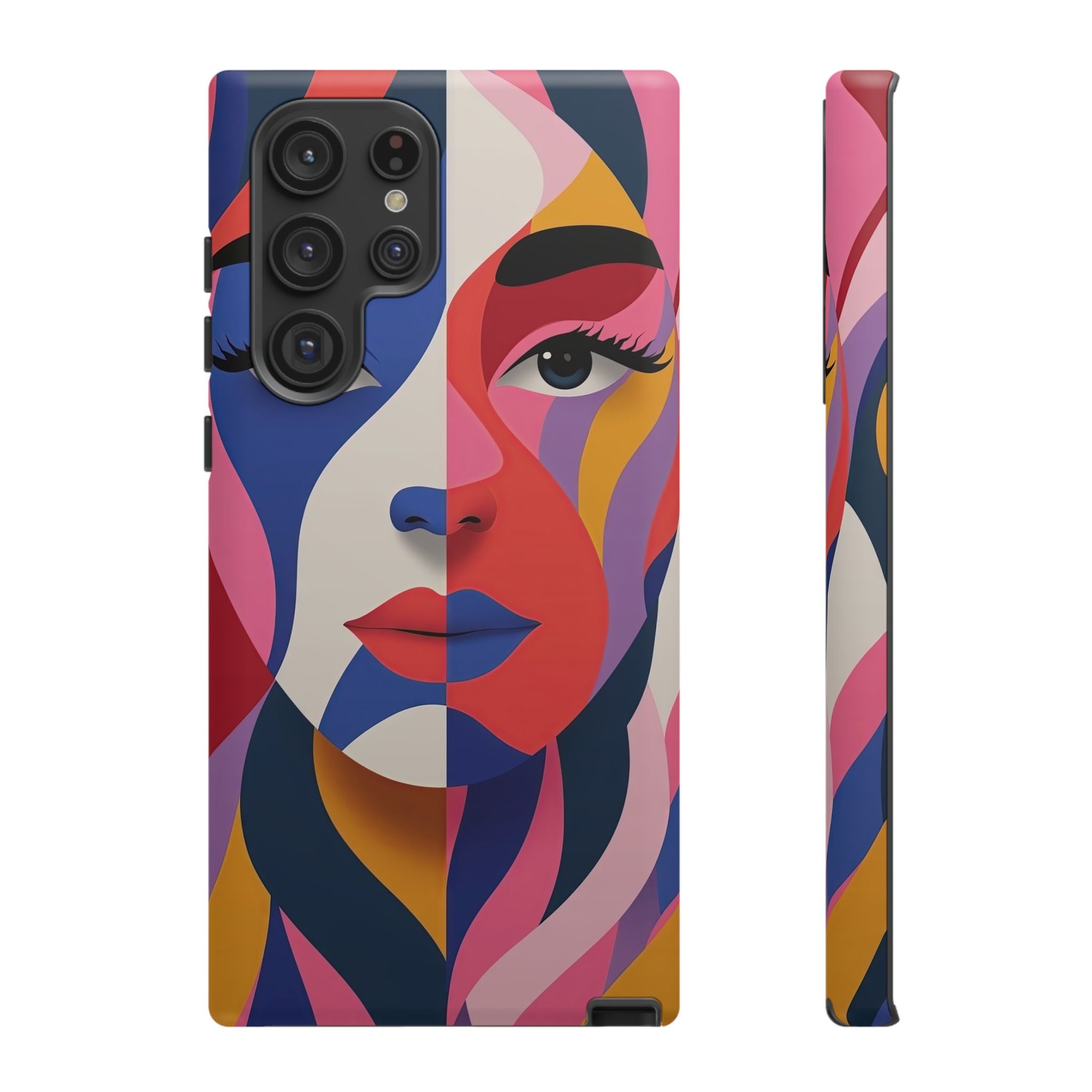 Abstract Colourful Face Samsung Galaxy Case | Vibrant Pop Art