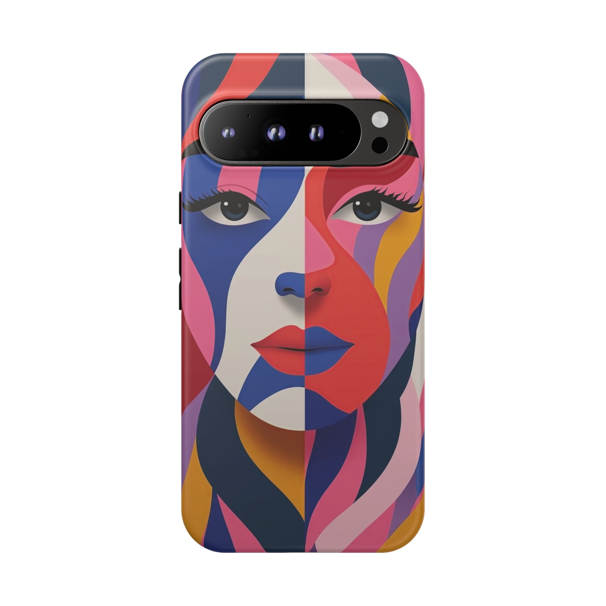 Abstract Colourful Face Google Pixel Case | Vibrant Pop Art