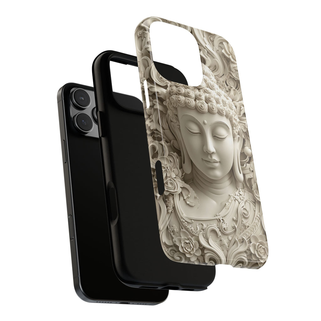 Buddha Relief iPhone Case — Serene Zen Protective Phone Cover
