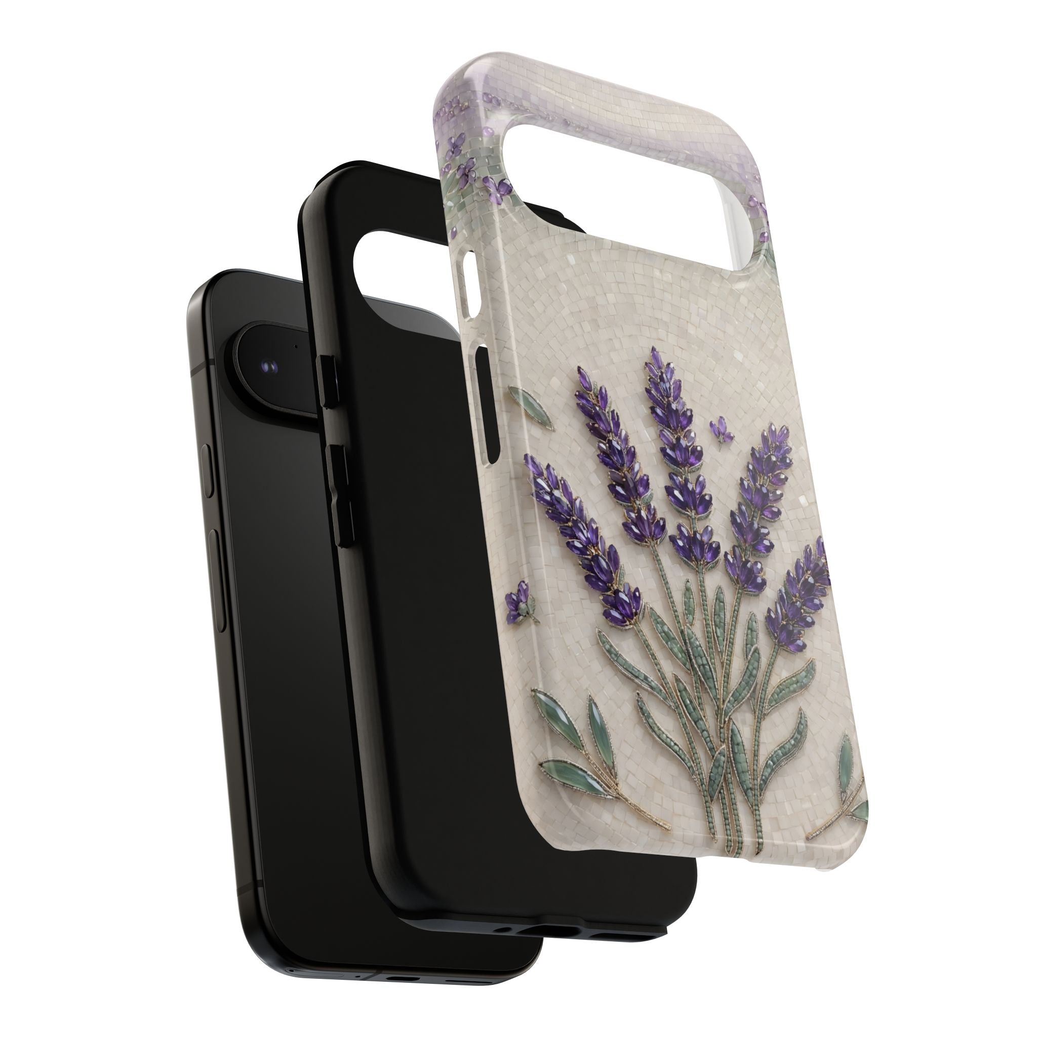 Lavender Bouquet Google Pixel Phone Case — Floral Protective Phone Cover