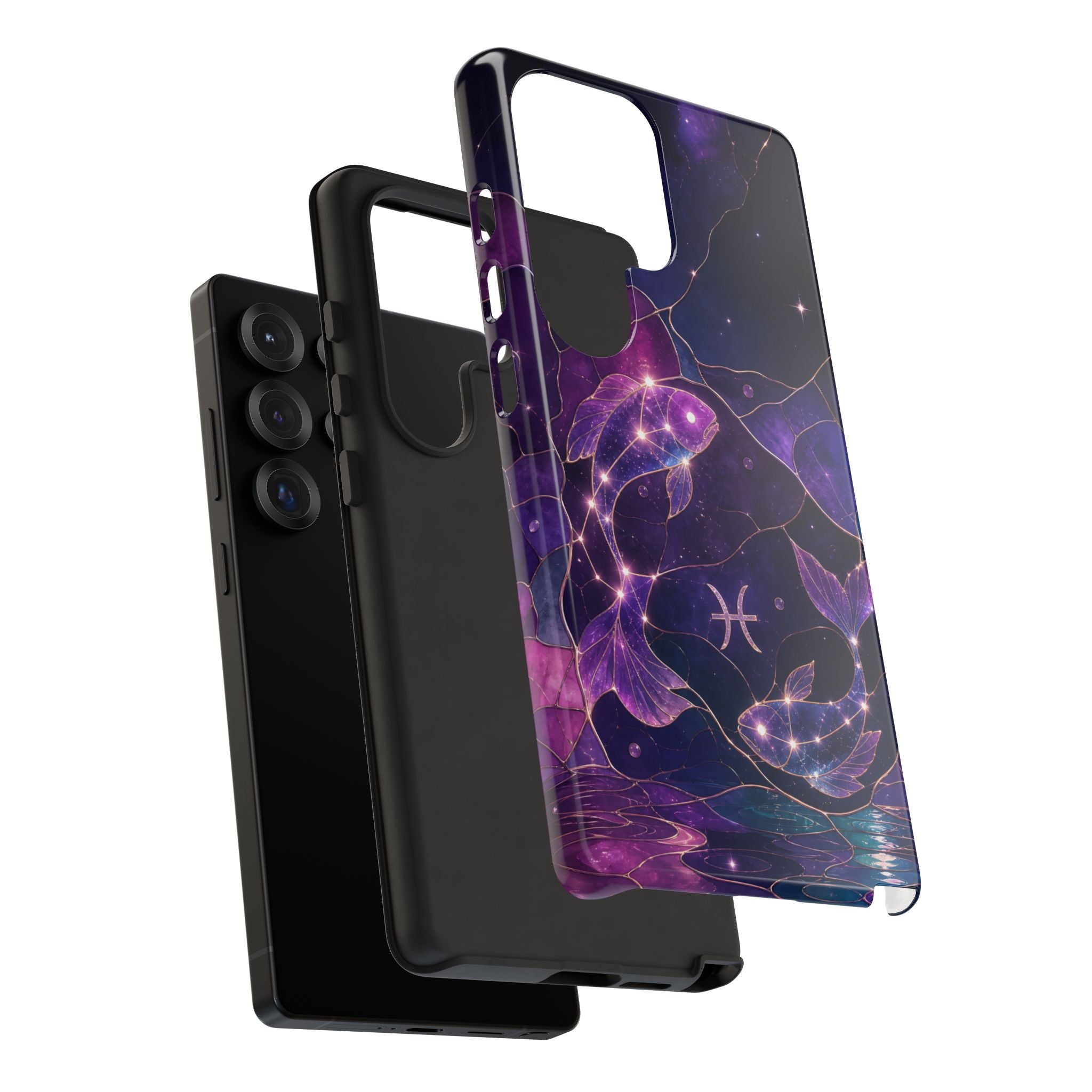 Pisces Zodiac Samsung Galaxy Phone Case | Celestial Fish Phone Case