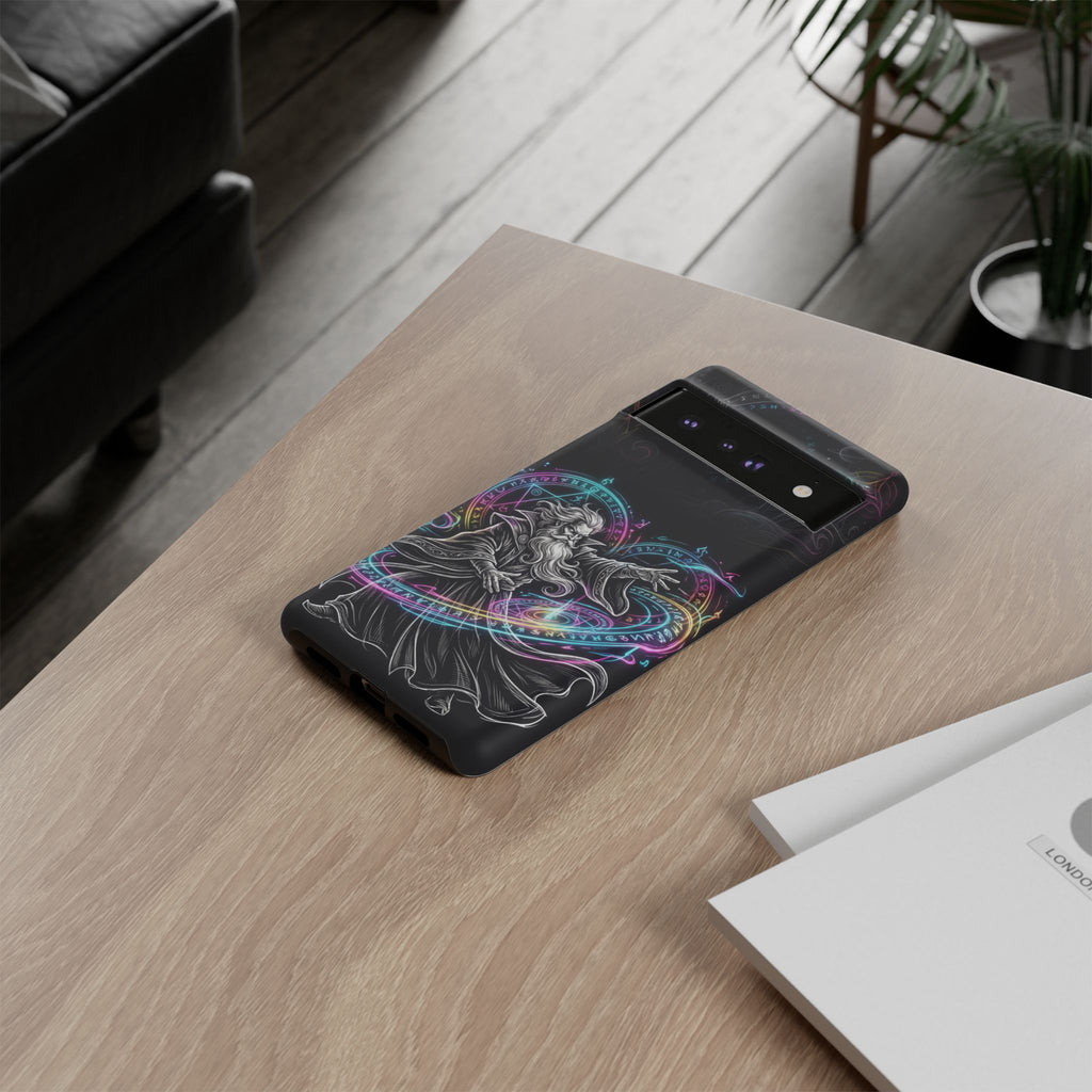 Custodia per Google Pixel Neon Spell Art Wizard Magic