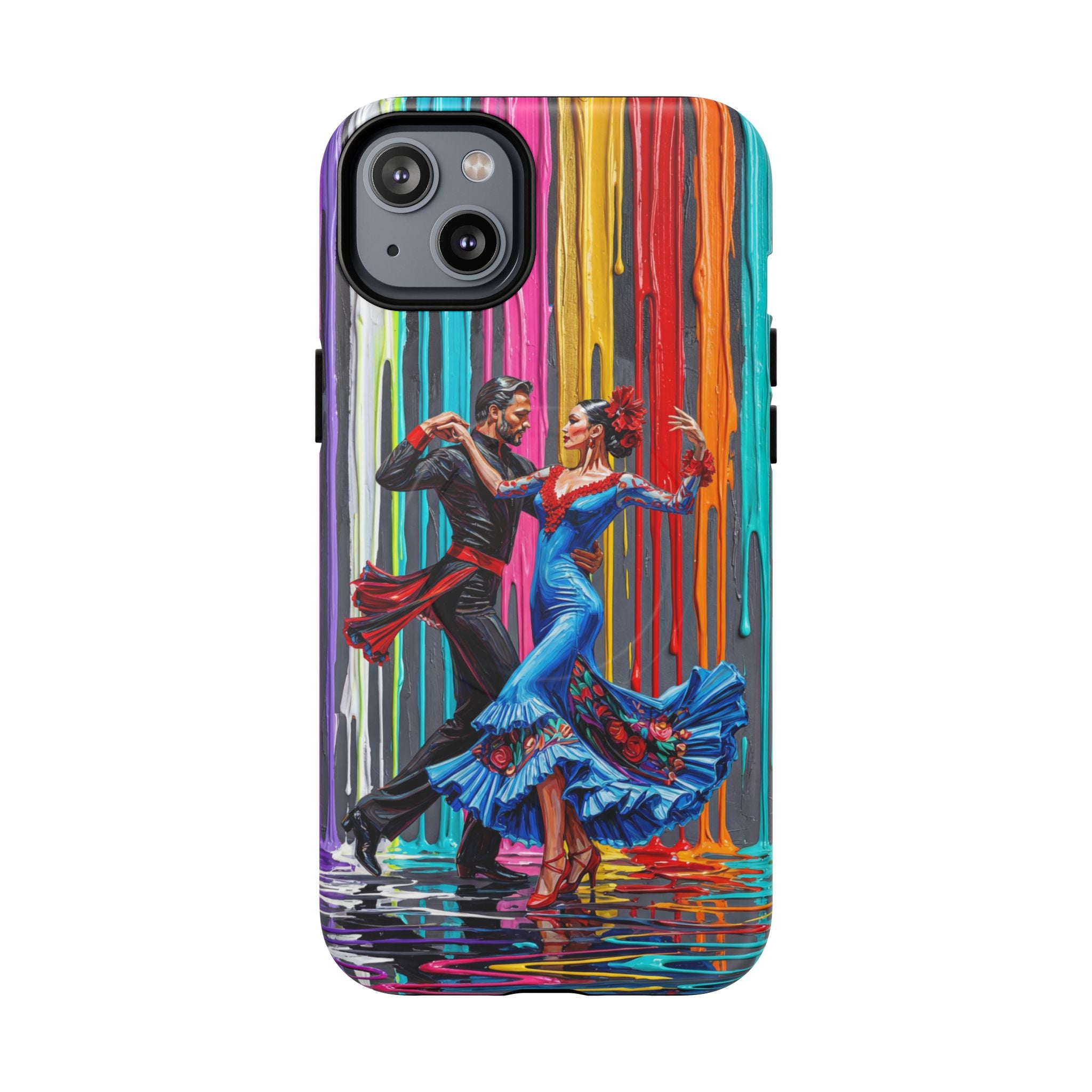 Colorful Tango MagSafe iPhone Case | Vibrant Dancing Couple Art Protection