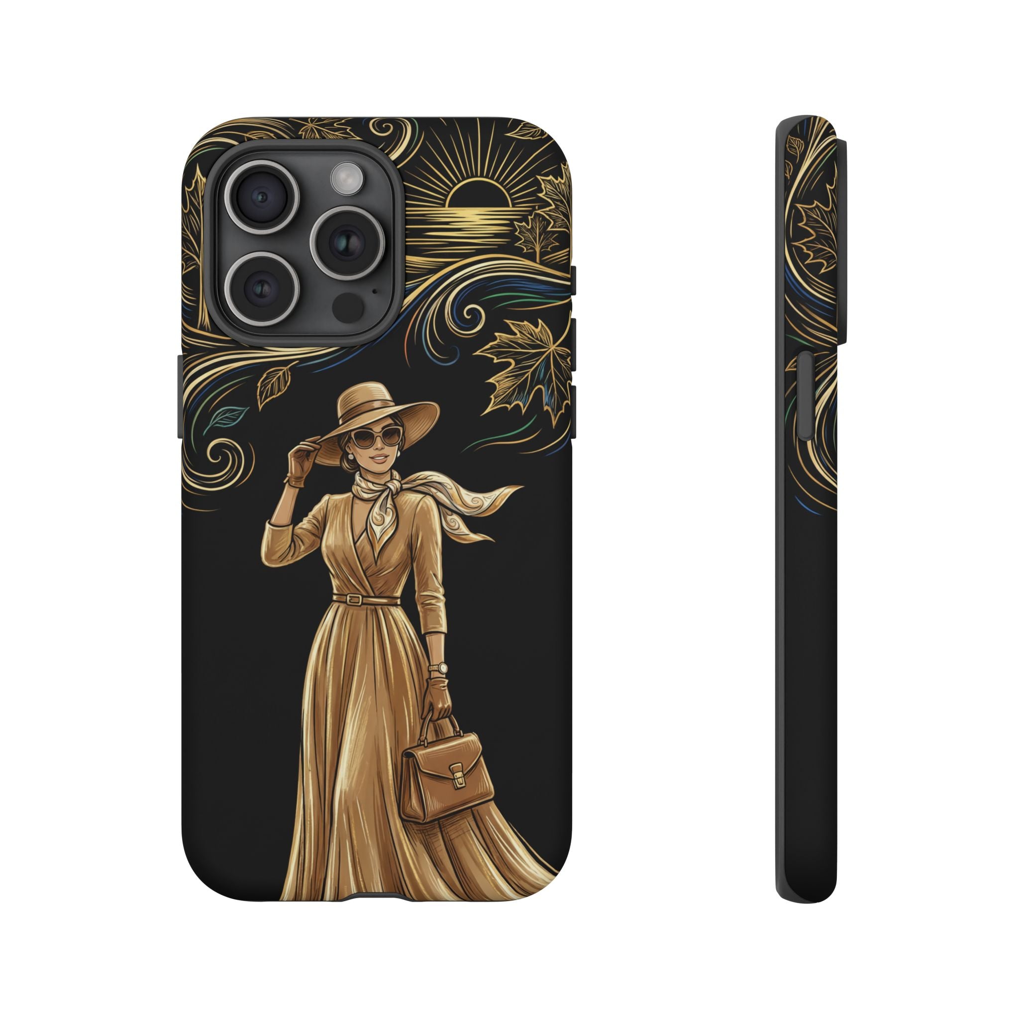 Vintage Autumn Lady iPhone Case