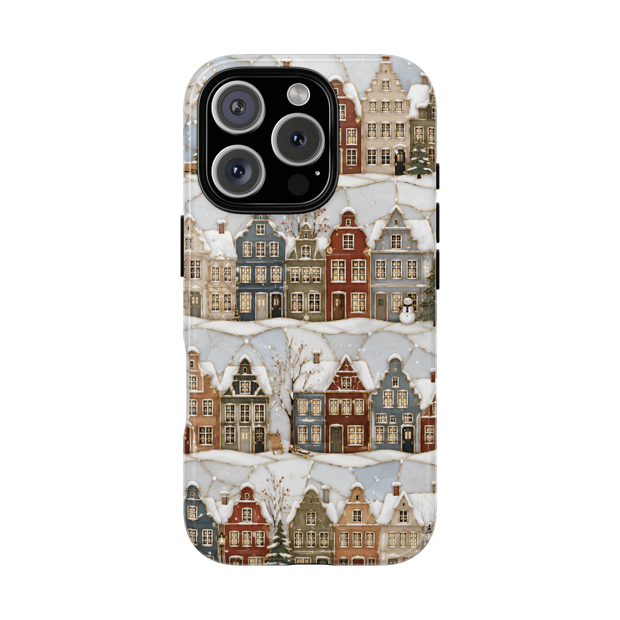 Winter Village iPhone Case | Snowy Town iPhone Case