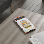 Owl News Floral Google Pixel Phone Case | Cute Owl Reading Newspaper on Toilet
