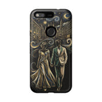 Romantic Night Walk Google Pixel Phone Case | Elegant Couple Art