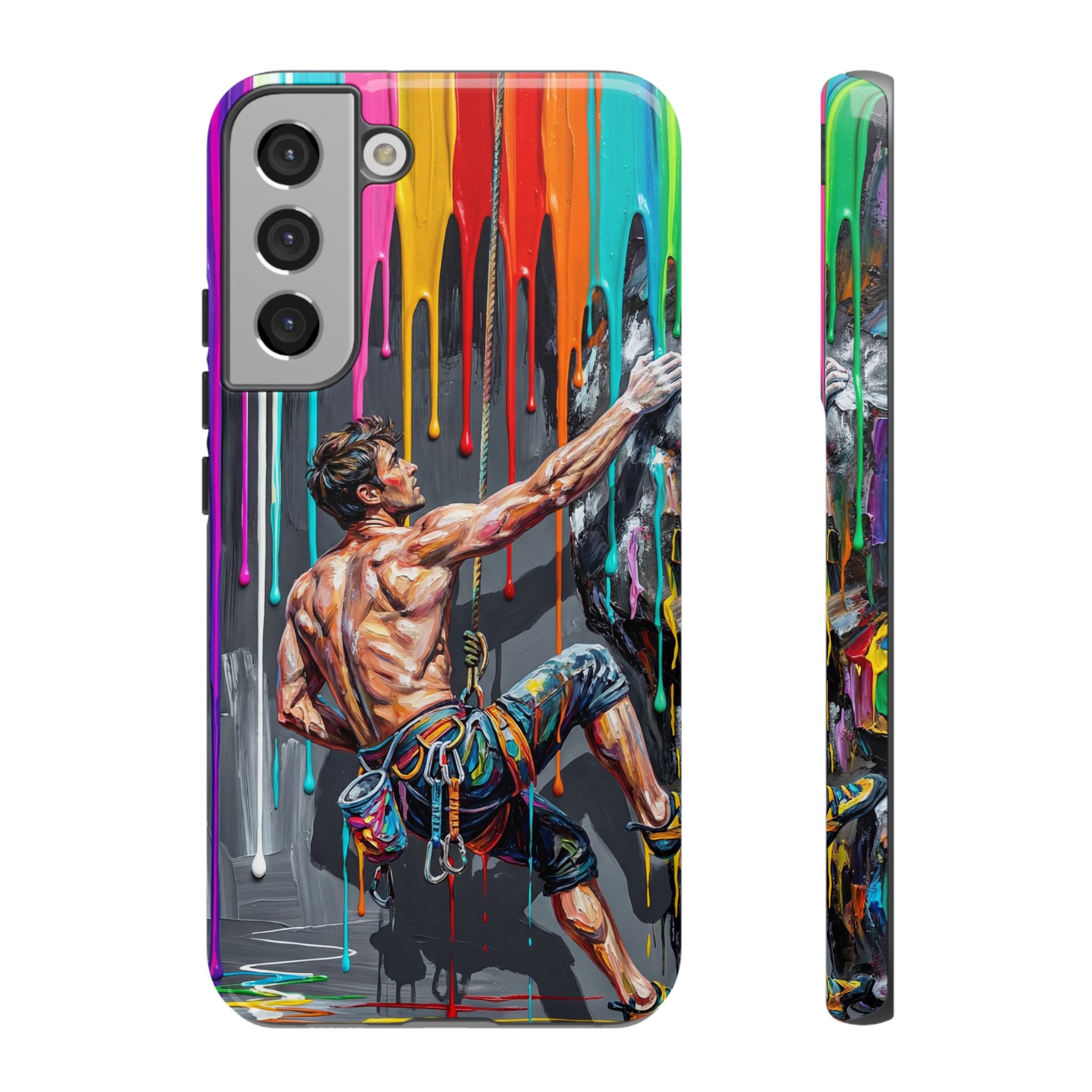 Colourful Rock Climber Art Protective Samsung Galaxy Phone Case