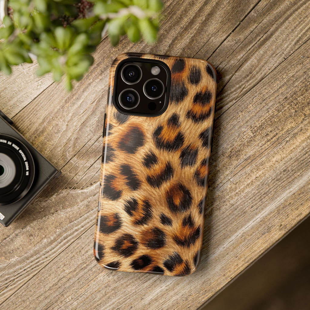Stylish Leopard Print Tough iPhone Case