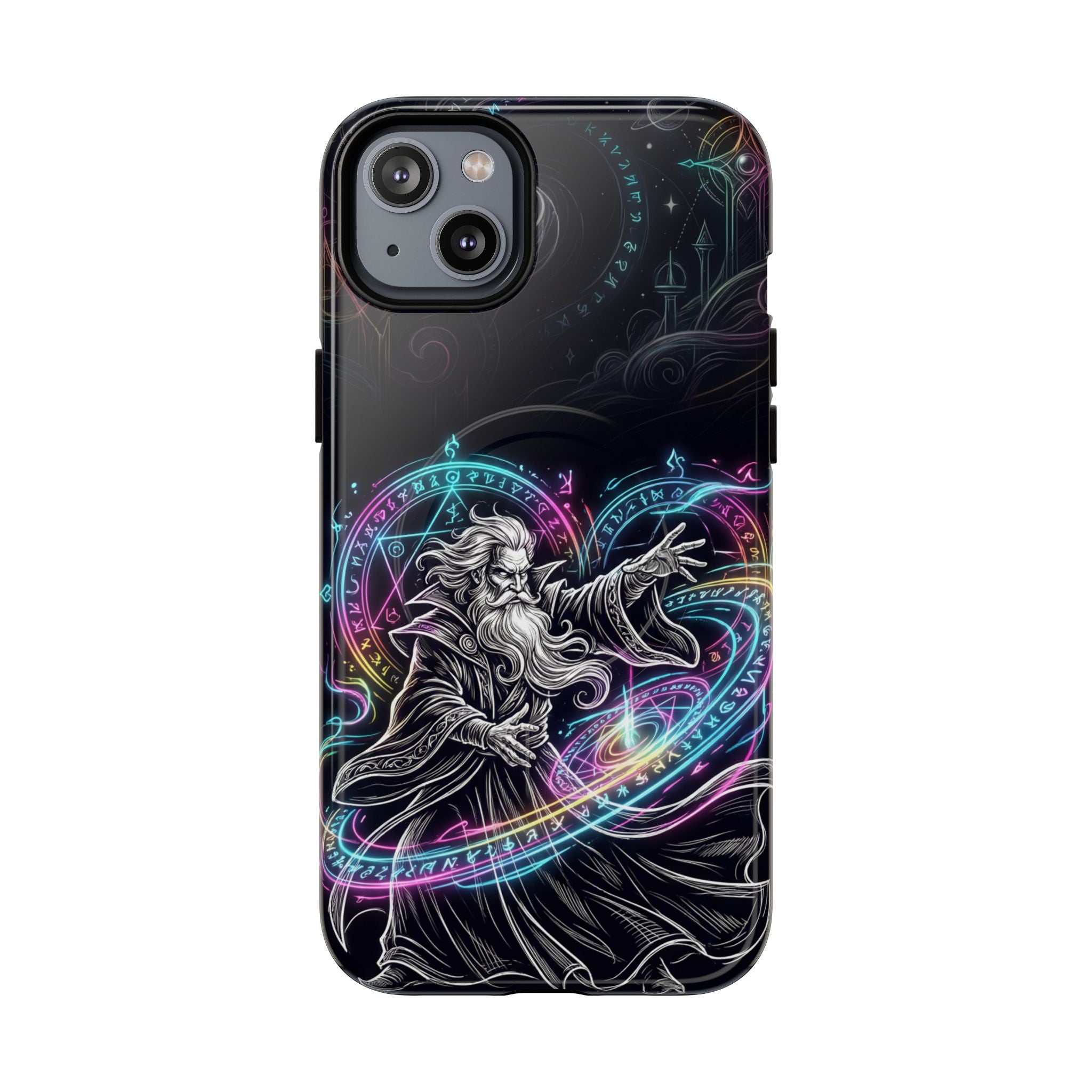 Neon Spell Art Wizard Magic MagSafe iPhone Case