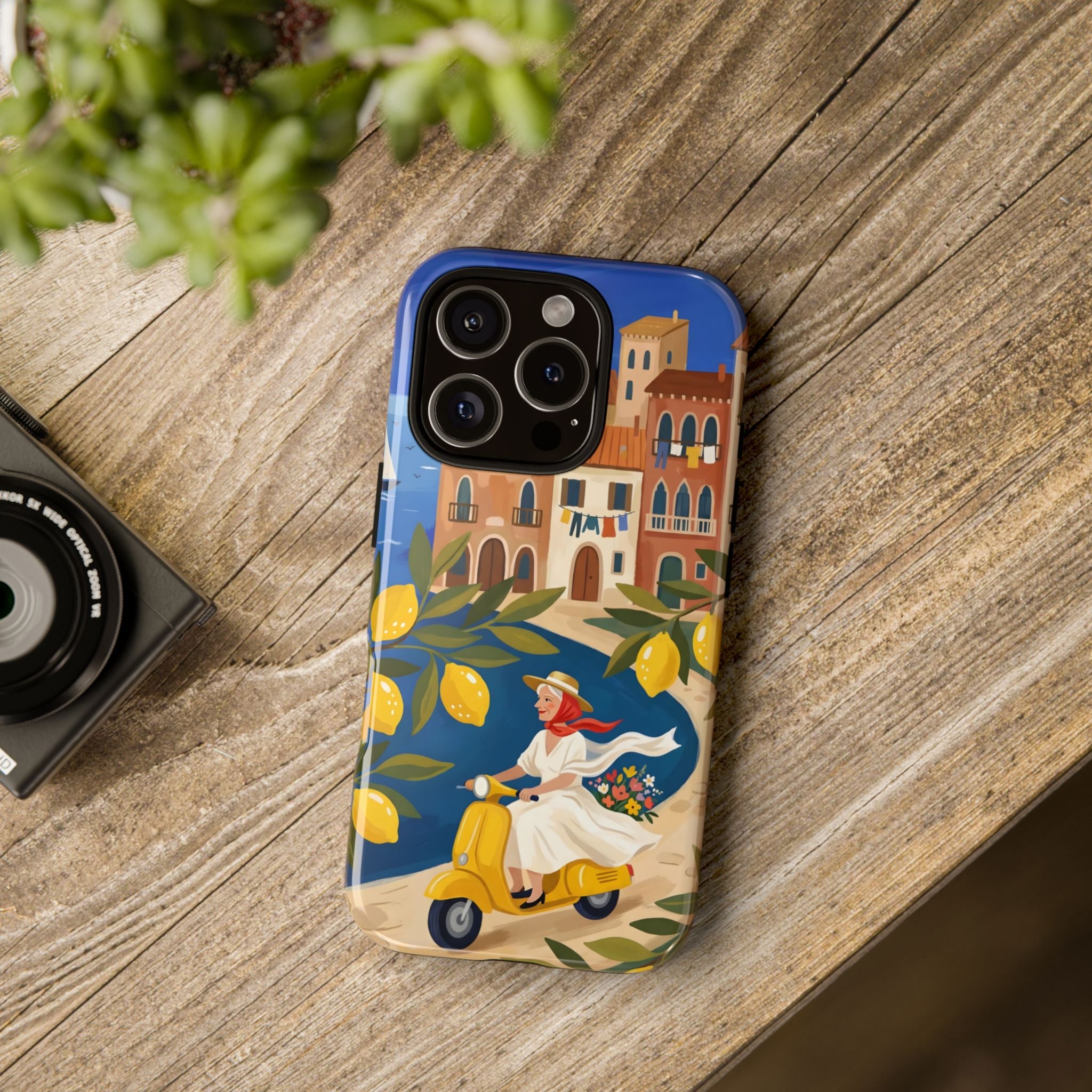 Cover per iPhone Lemon Coast Scooter | Design da Viaggio Mediterraneo Vespa