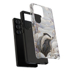 Badger Samsung Galaxy Phone Case | Stained Glass Wildlife Phone Case