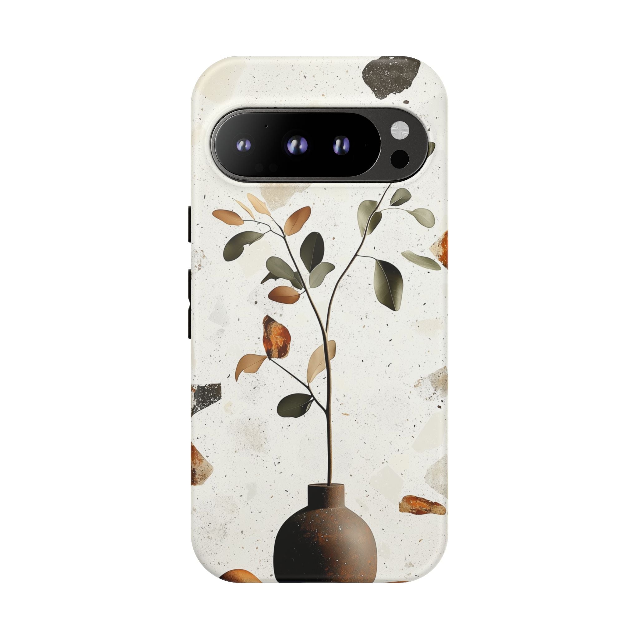 Floral Terrazzo Google Pixel Case | Minimal Vase Botanical