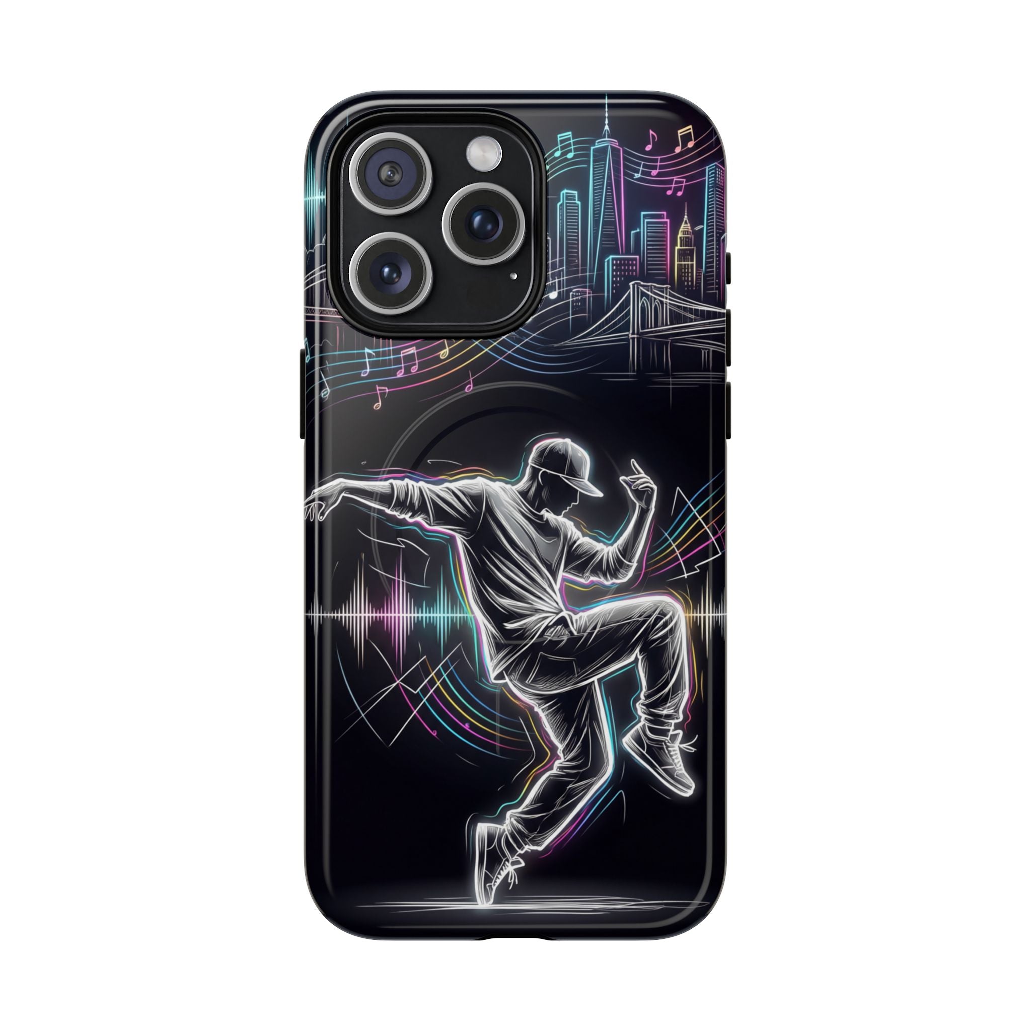 Dancer Neon Skyline MagSafe iPhone Case