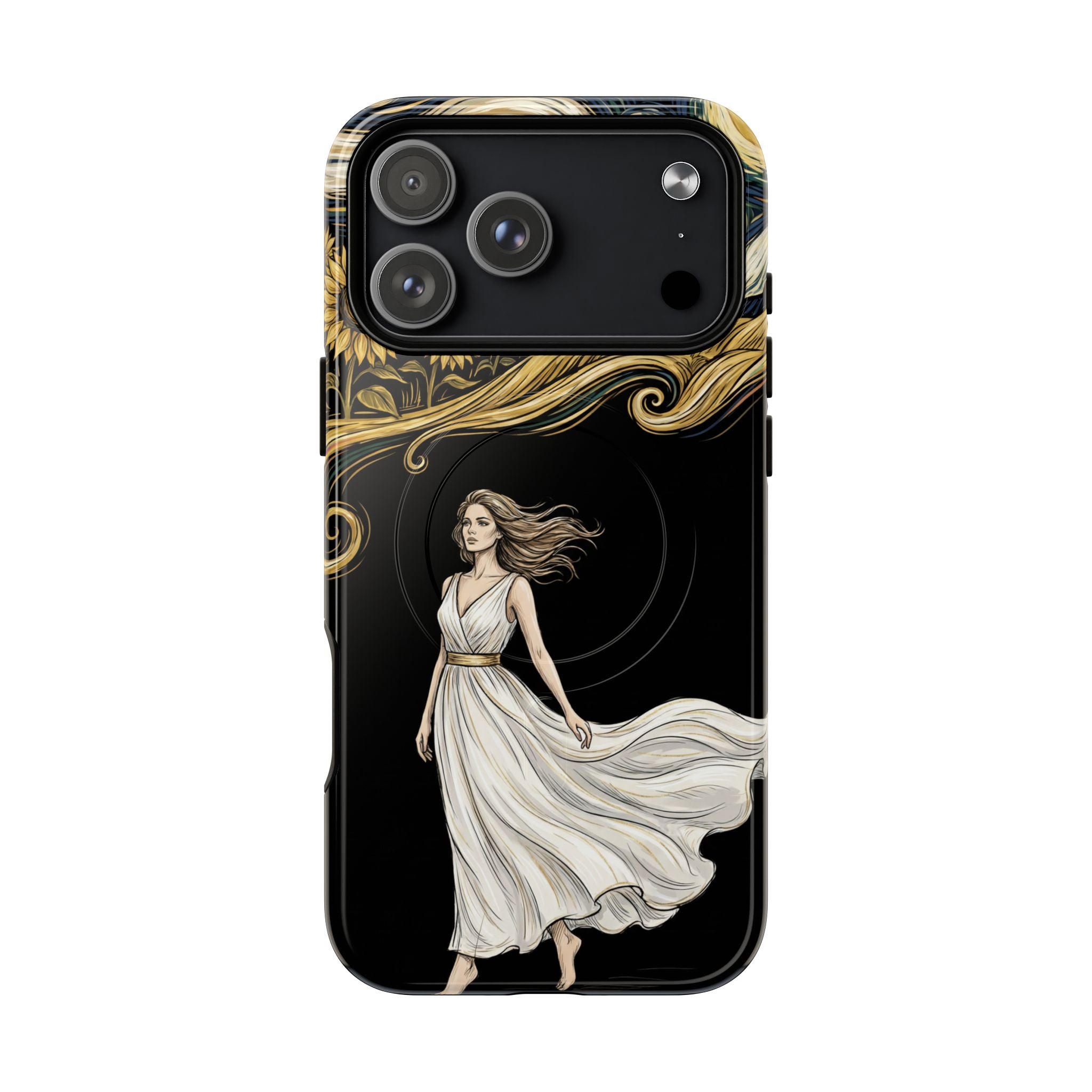 Grecian Muse MagSafe iPhone Case | Artistic Goddess Protective Case