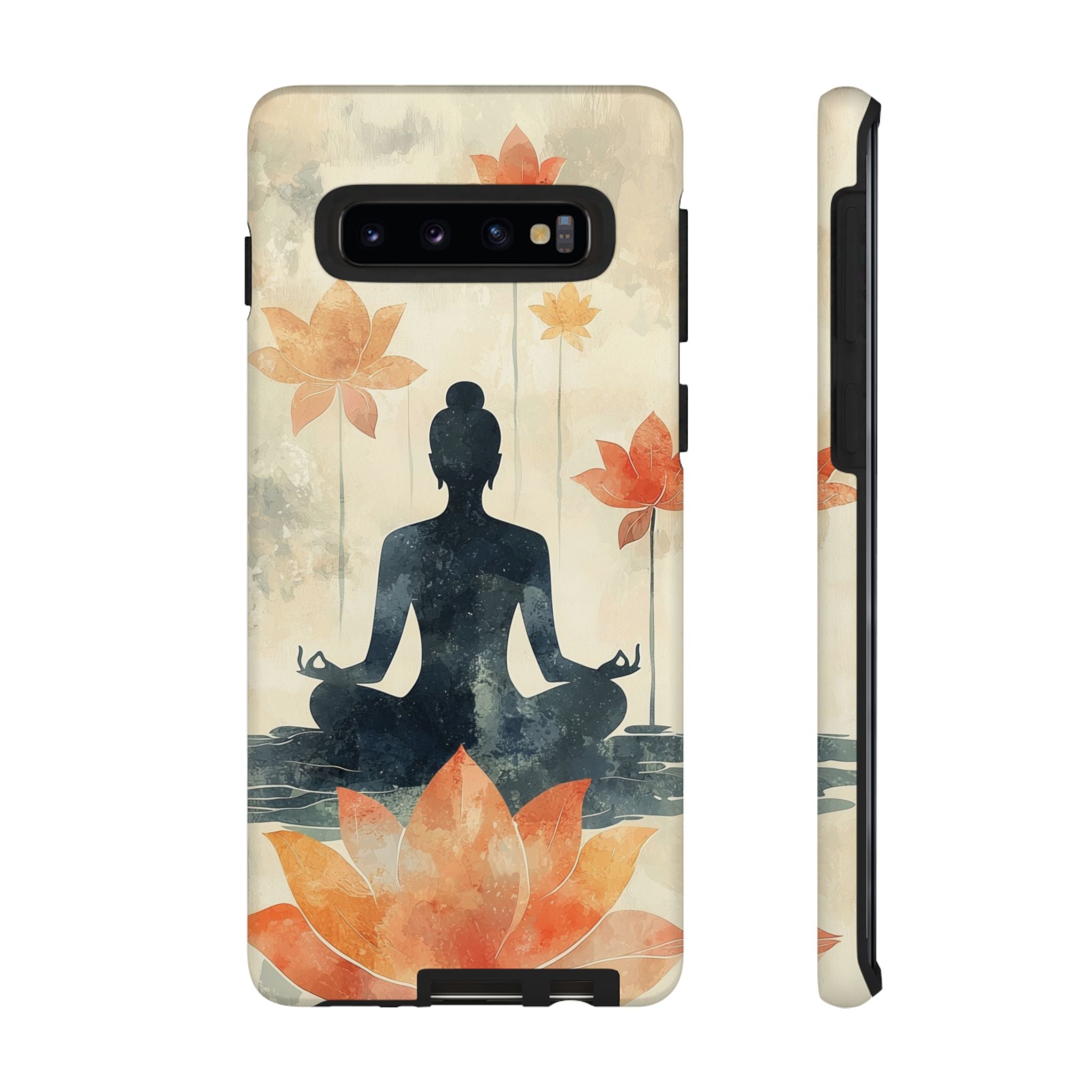 Yoga Lotus Samsung Galaxy Case | Meditative Silhouette