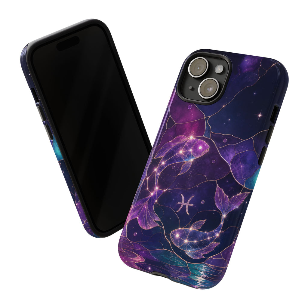 Pisces Zodiac iPhone Case | Celestial Fish iPhone Case