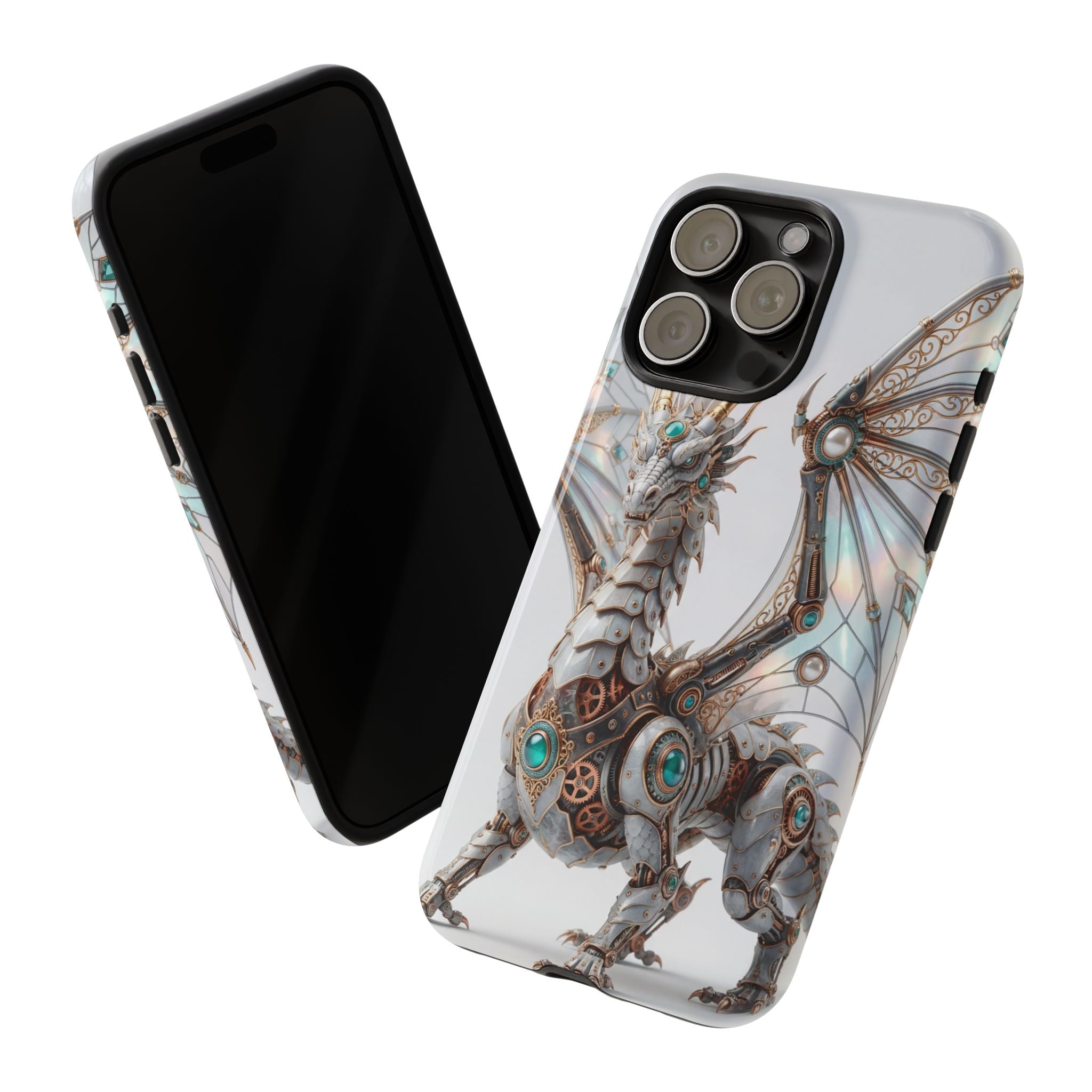 Steampunk Mechanical Dragon iPhone Case — Fantasy Armor Protective Cover