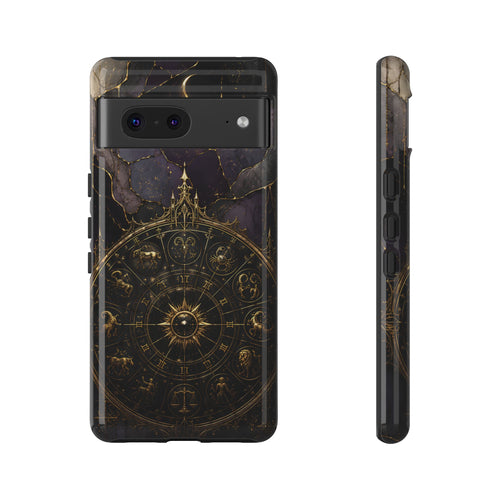 Astrology Wheel Google Pixel Phone Case | Vintage Zodiac Phone Case