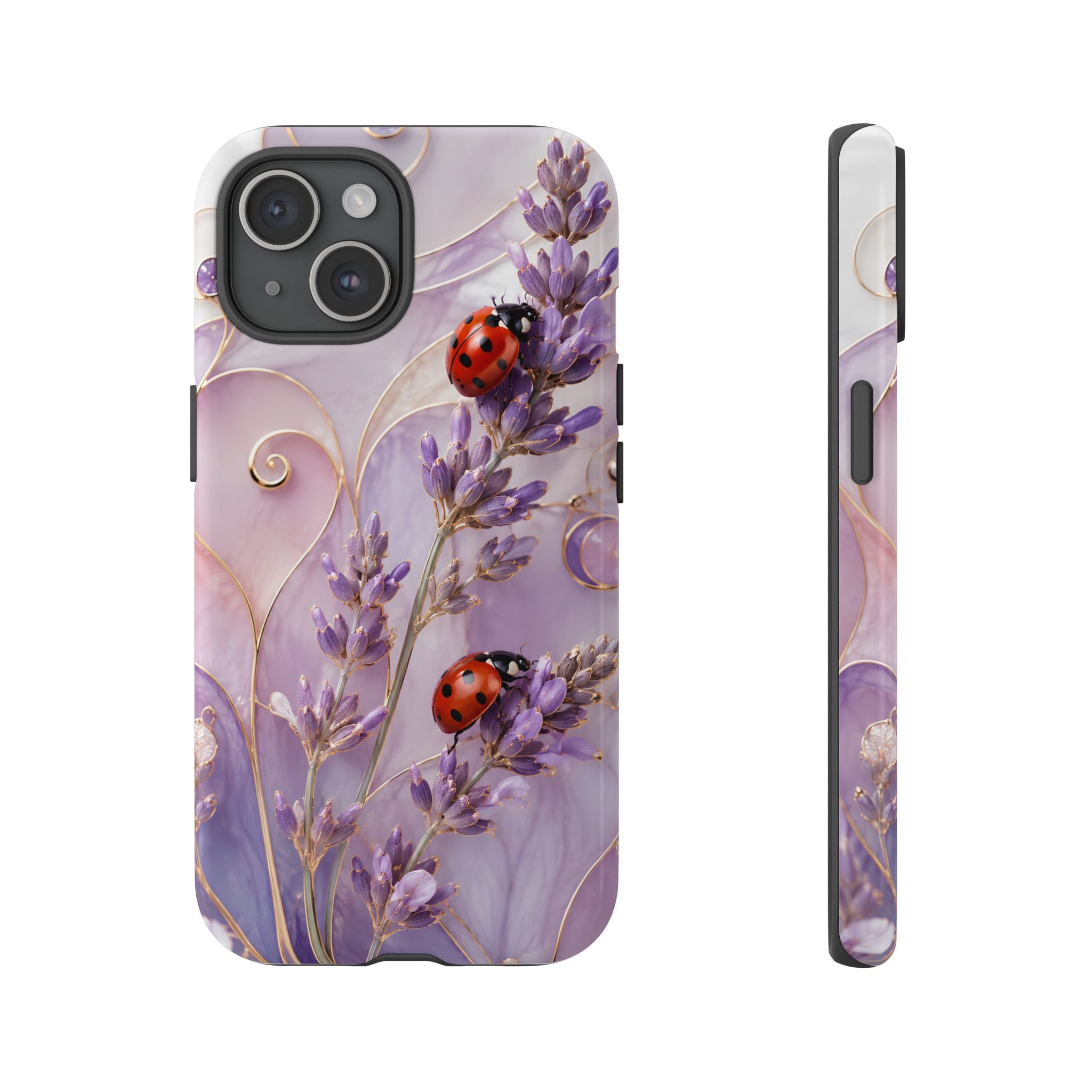 Lavender Ladybug iPhone Case | Floral iPhone Case