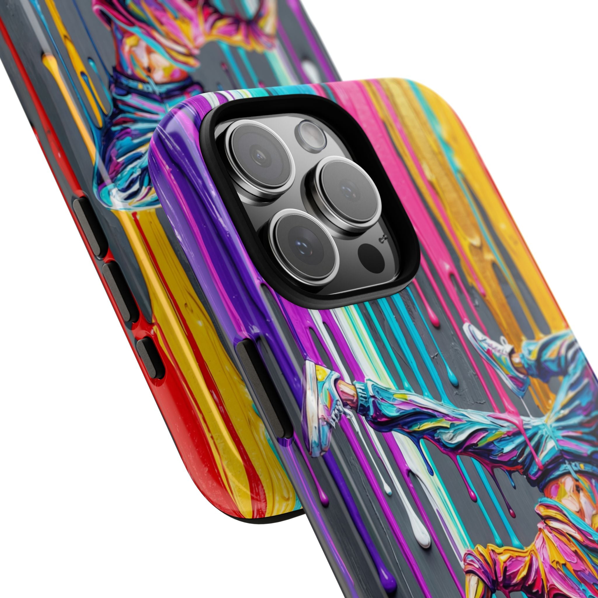 Colorful Breakdancer Graffiti Tough iPhone Case