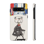 Vintage Dapper Gentleman Bulldog Samsung Galaxy Phone Case