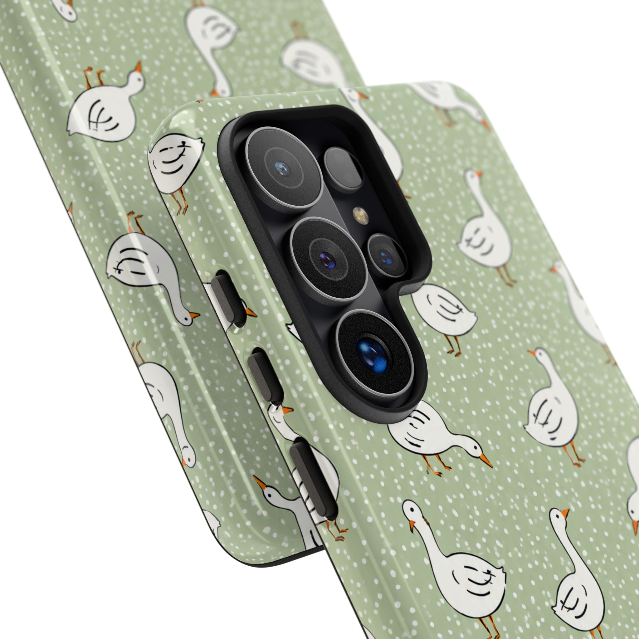 Goose Samsung Galaxy Phone Case | Cute White Goose Pattern Cover