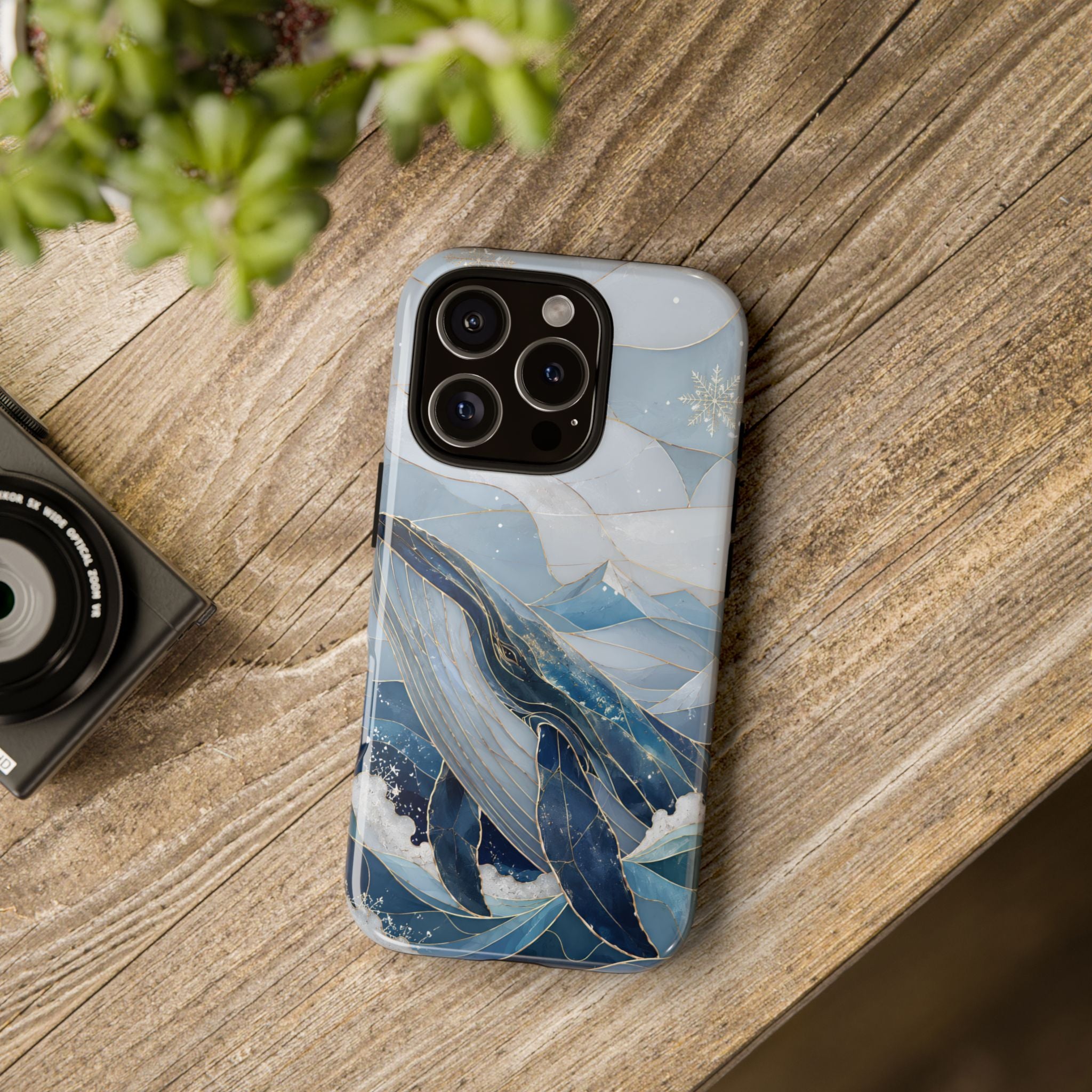 Blue Whale iPhone Case | Ocean Wave iPhone Case